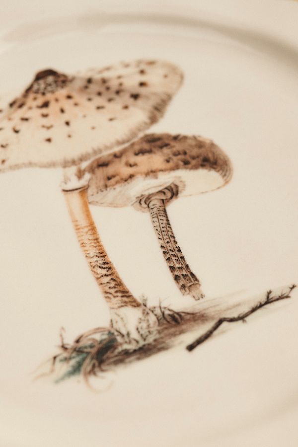 Slide View: 2: Mushroom Ceramic Plate