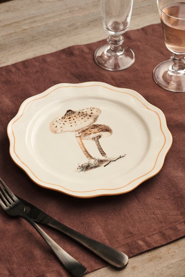 Slide View: 1: Mushroom Ceramic Plate