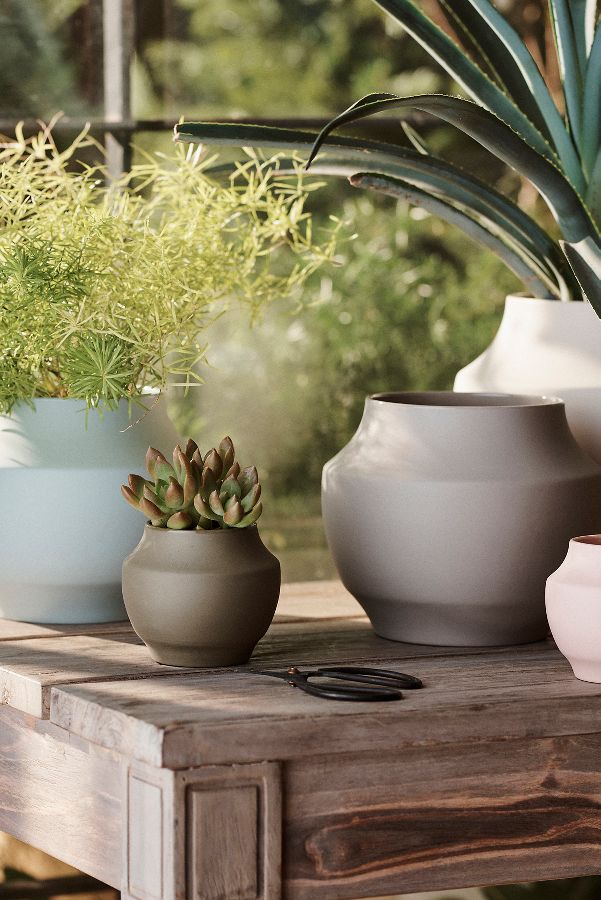 Slide View: 4: Ceramic Nia Planter, 4"