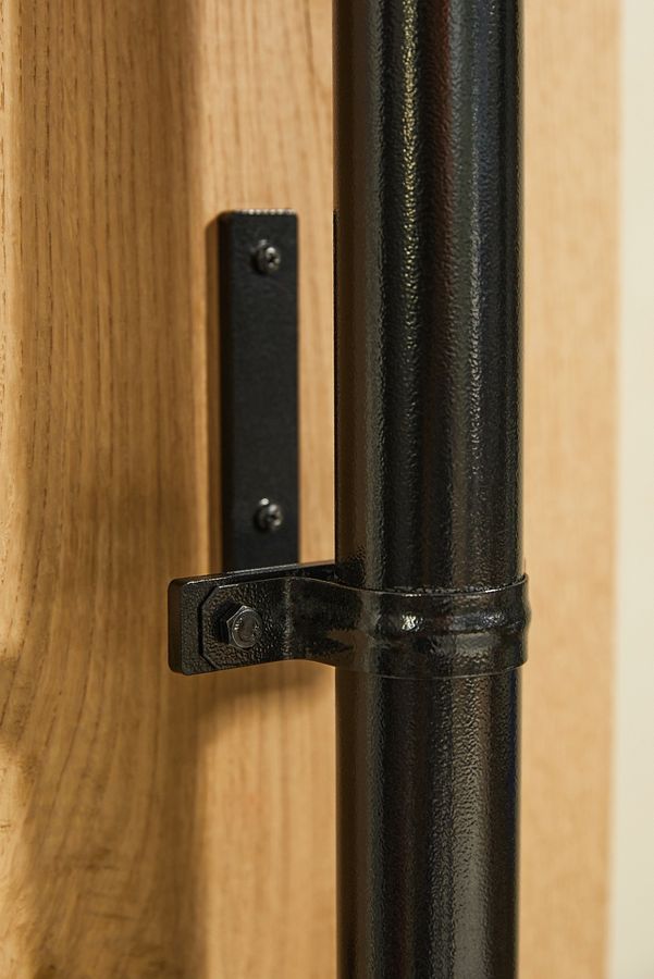 Slide View: 3: Outdoor Light Strand Pole with Brackets