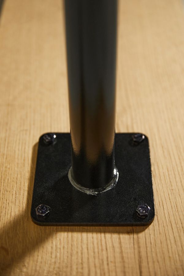 Slide View: 5: Outdoor Light Strand Pole with Mount Plate