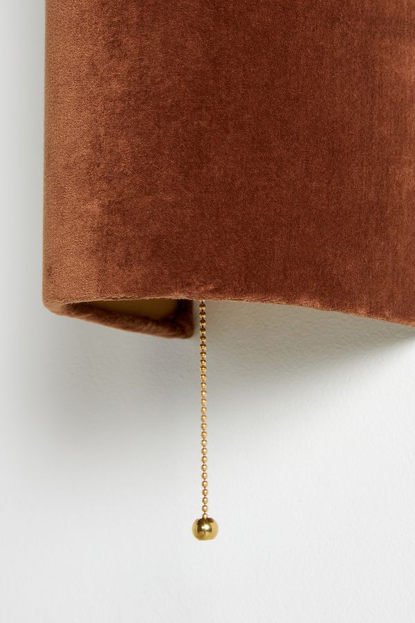 Slide View: 4: Lulu Velvet Sconce