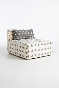 Slide View: 4: Woven Ikat Kori Armless Chair