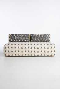 Slide View: 3: Woven Ikat Kori Armless Sofa