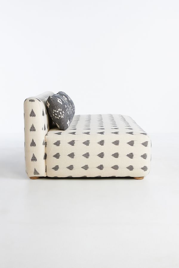 Slide View: 5: Woven Ikat Kori Armless Sofa