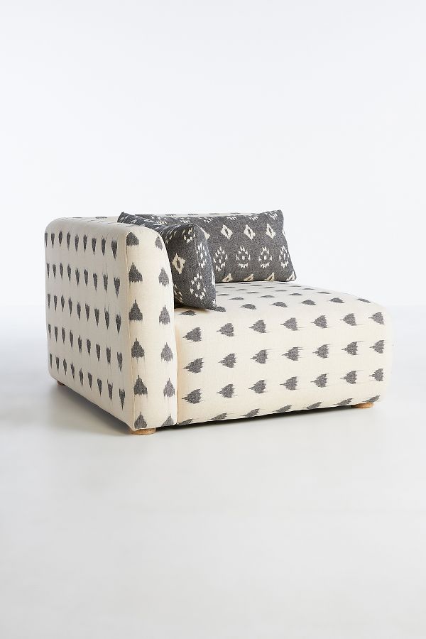 Slide View: 4: Woven Ikat Kori Corner Chair