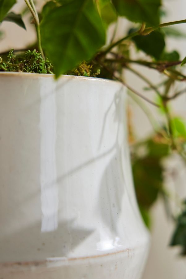 Slide View: 2: Speckled Bell Planter, 9"