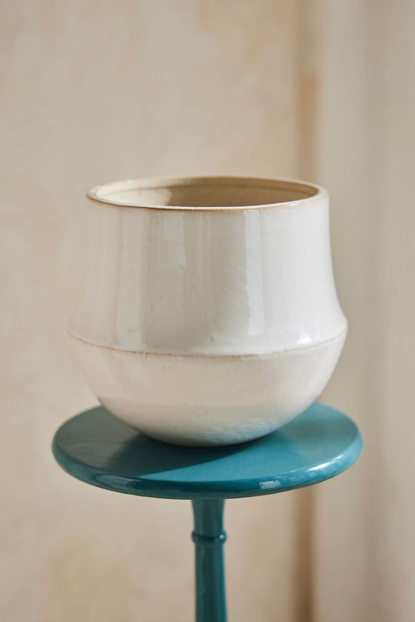 Slide View: 3: Speckled Bell Planter, 9"