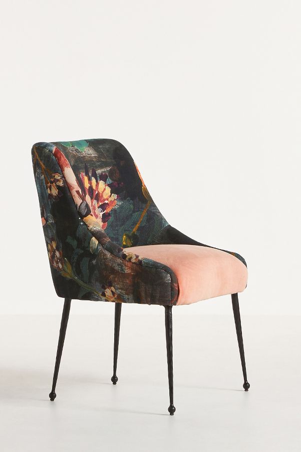 Slide View: 4: Velvet Lena Elowen Dining Chair