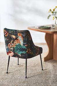 Slide View: 2: Velvet Lena Elowen Dining Chair