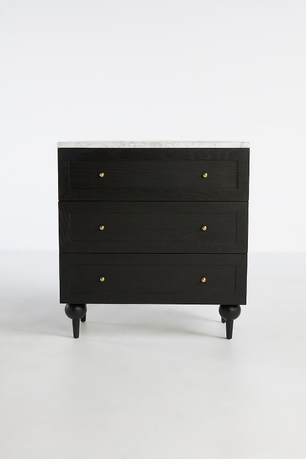 Slide View: 1: Fern Three-Drawer Dresser