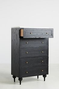 Slide View: 2: The Fern Marble Top Five-Drawer Dresser