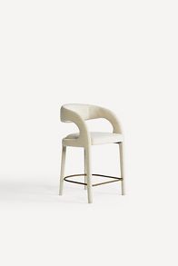 Slide View: 2: Boucle Hagen Counter Stool