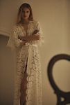 Thumbnail View 1: Homebodii Saskia Long Lace Robe