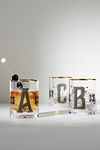 Thumbnail View 3: The Bistro Tile Monogram Old Fashioned Glass