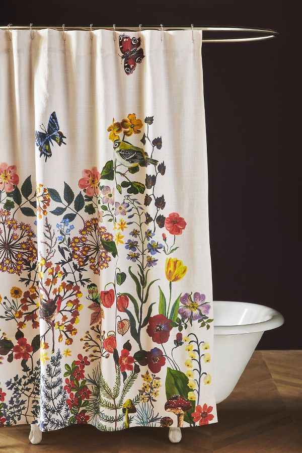 Slide View: 1: Nathalie Lete Organic Cotton Shower Curtain