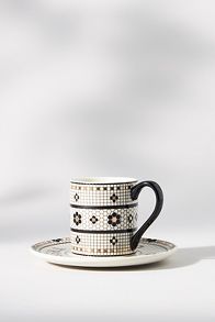 Vista de diapositivas: 2: Taza y Platillo de Espresso Bistro Tile