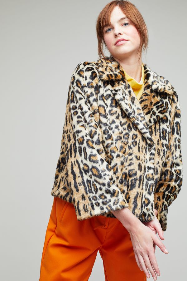 Louisa Leopard Print Coat | Anthropologie UK