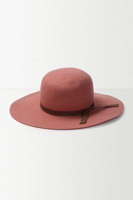 coral floppy hat