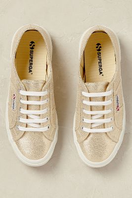 superga gold trainers