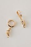 Thumbnail View 1: Gold-Plated Seahorse Huggie Hoop Earrings