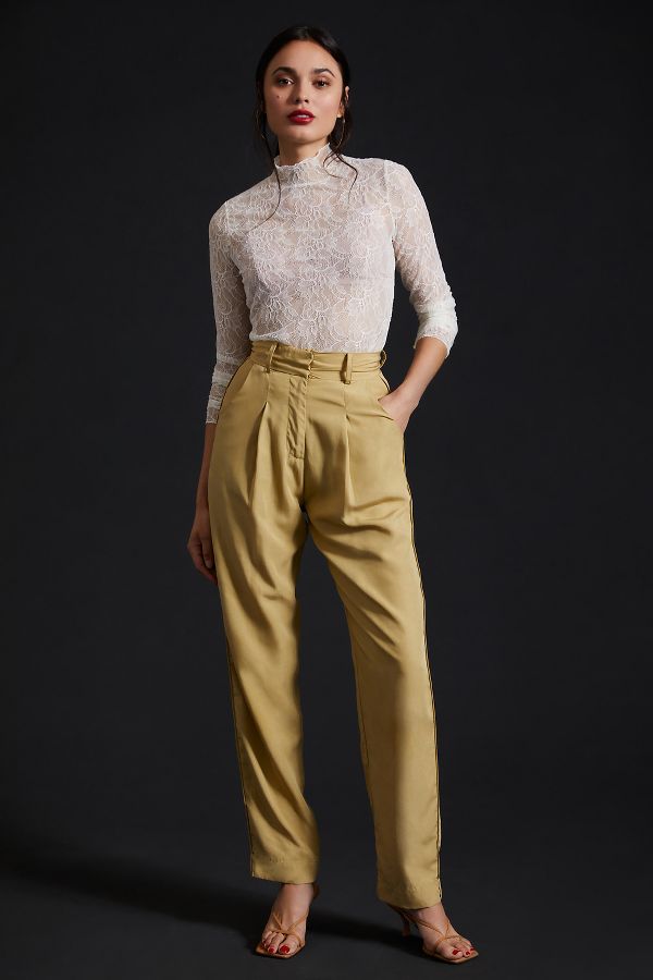 Slide View: 3: By Anthropologie Lace Layering Turtleneck