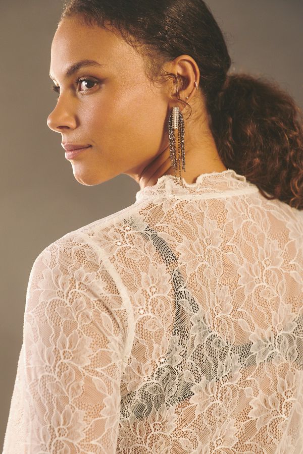 Slide View: 8: By Anthropologie Lace Layering Turtleneck