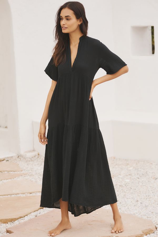 Slide View: 4: By Anthropologie Flowy Maxi Dress