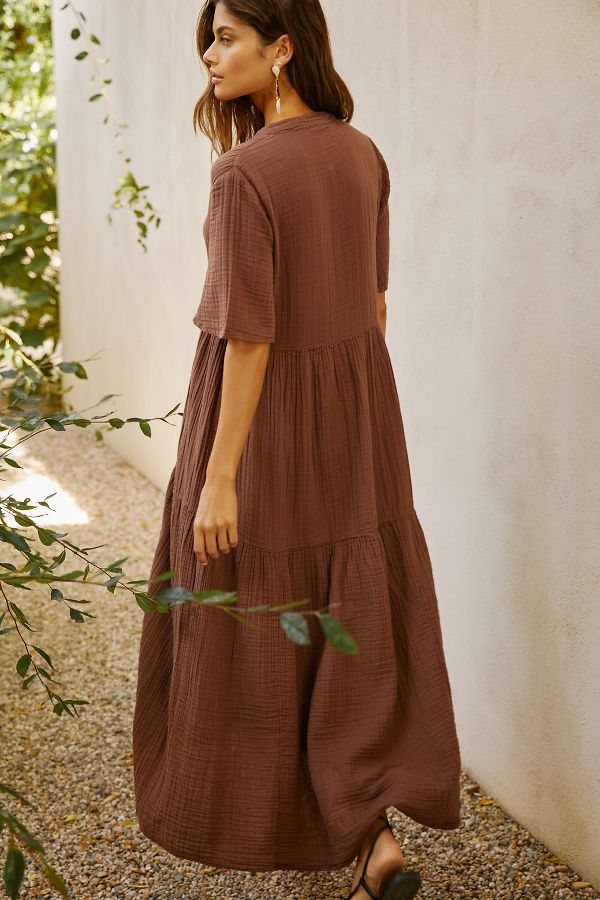 Slide View: 2: By Anthropologie Flowy Maxi Dress