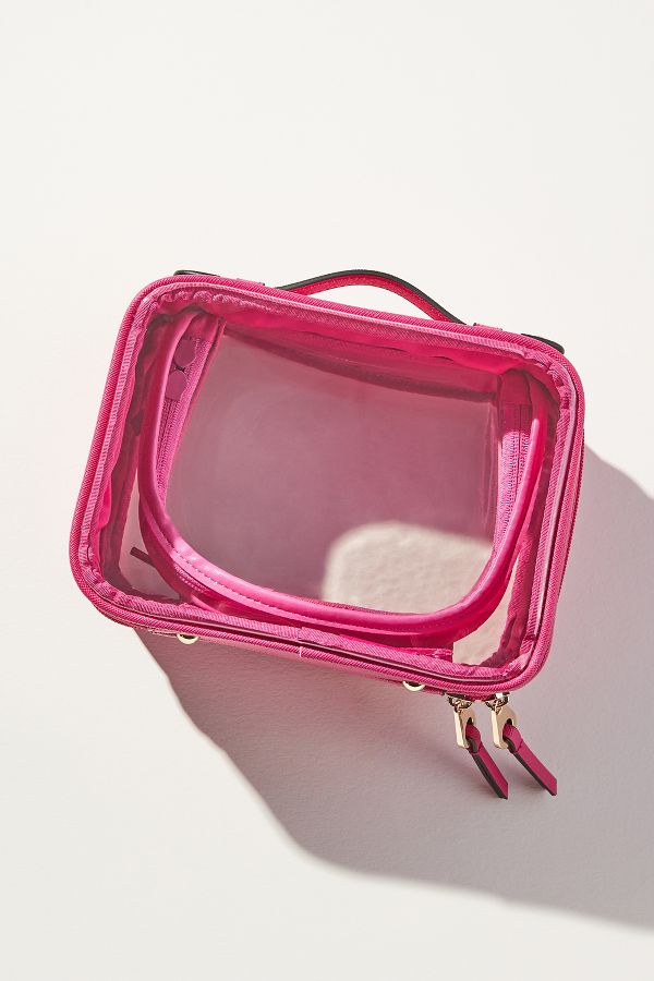 Slide View: 2: CALPAK Mini Clear Cosmetics Case