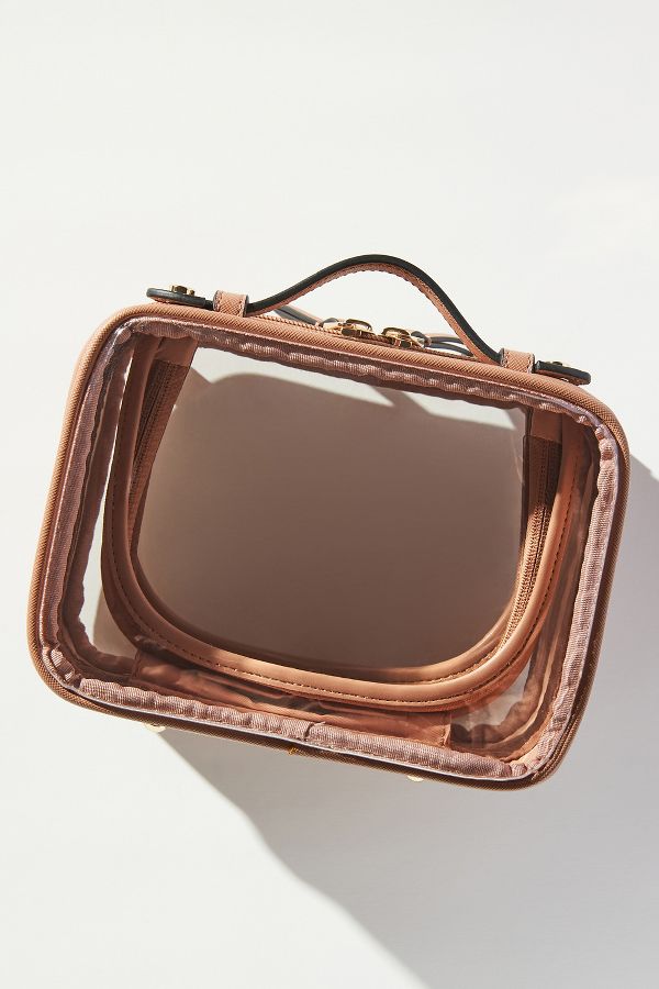 Slide View: 1: CALPAK Mini Clear Cosmetics Case