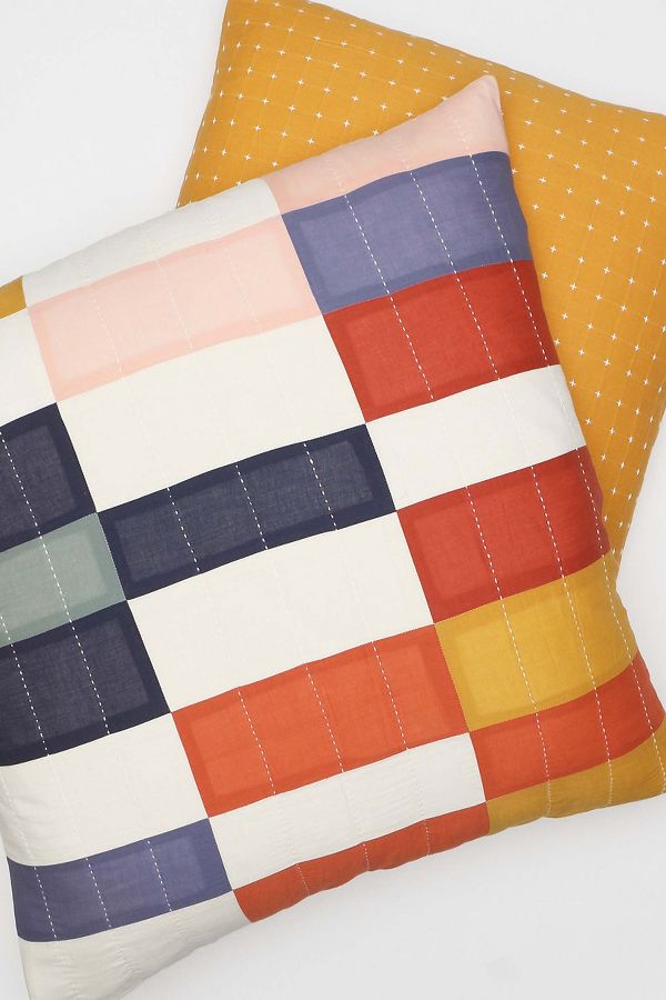 Slide View: 2: Anchal Multi-Check Euro Sham