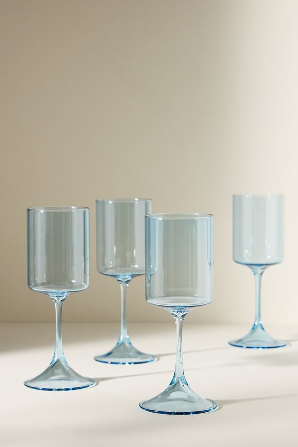 Slide View: 4: Morgan Wine Glasses, Set of 4