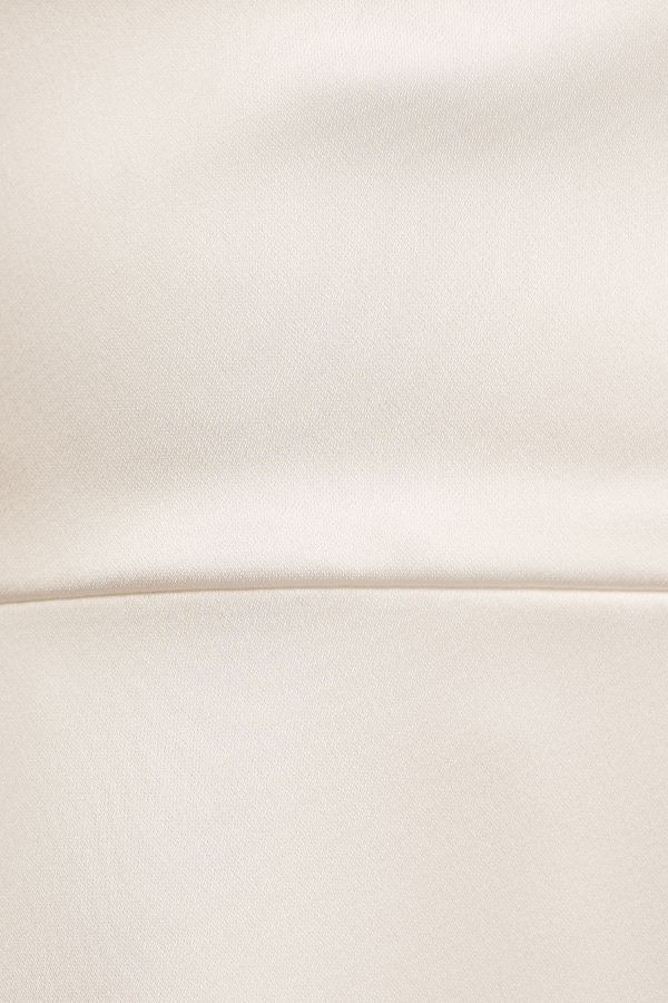 Slide View: 6: Willowby by Watters Sorvette Long-Sleeve Satin Wedding Gown