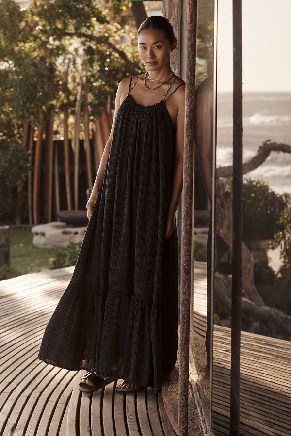 Slide View: 2: Robe en gaze Malika By Anthropologie