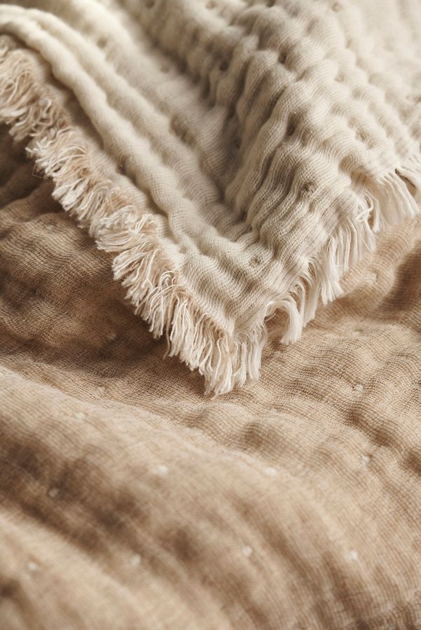 Slide View: 2: Gauzy Reversible Throw