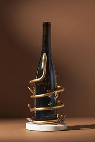 Slide View: 1: Serpentine Wine Bottle Holder