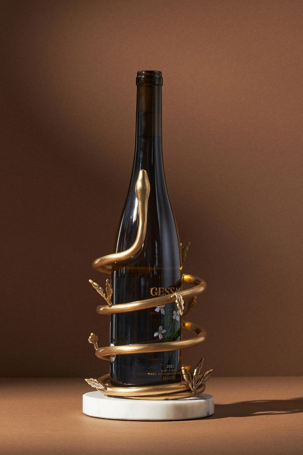 Slide View: 1: Serpentine Wine Bottle Holder