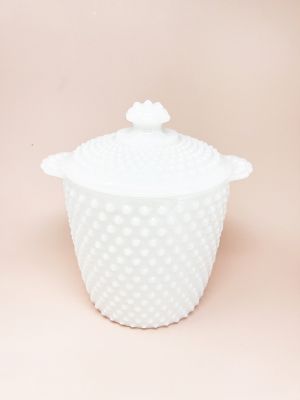 Old Flame Candle Co. Vintage White Hobnail Champagne Bucket