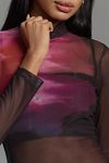 Thumbnail View 4: Maeve Mesh Long-Sleeve Turtleneck Top