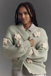 Thumbnail View 1: The Susannah 3D Flower Cardigan Sweater