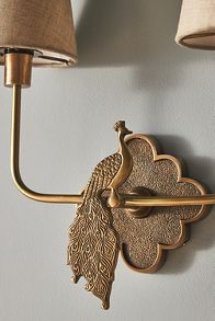 Slide View: 3: Ida Peacock Double Sconce