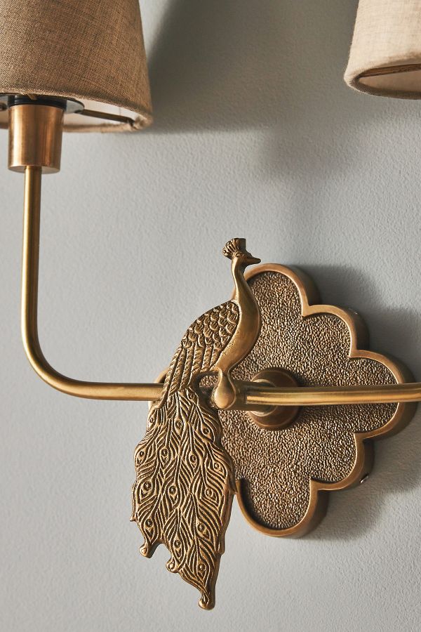 Slide View: 3: Ida Peacock Double Sconce