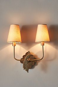 Slide View: 1: Ida Peacock Double Sconce