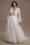 Thumbnail View 4: Willowby by Watters Olena Long-Sleeve Lace Wedding Gown