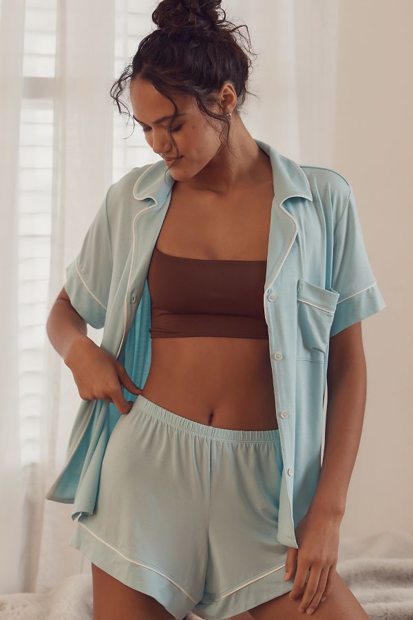 Slide View: 1: Eberjey Gisele Relaxed Pajama Short Set