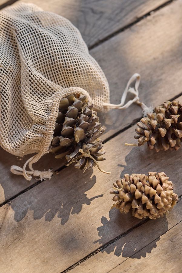 Slide View: 3: Firestarter Beeswax Pine Cones