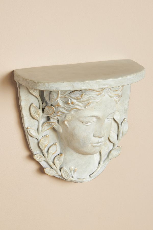 Slide View: 3: Grecian Bust Shelf