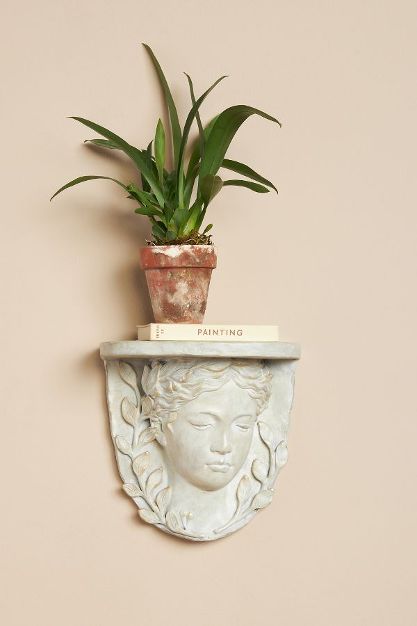 Slide View: 1: Grecian Bust Shelf