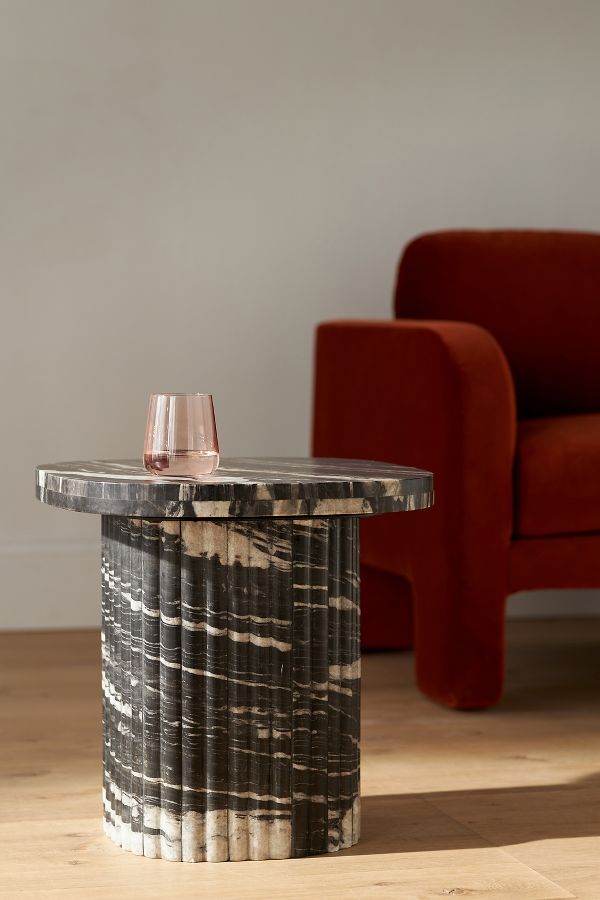 Slide View: 1: Kanta Marble Side Table